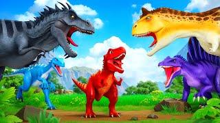 Tiny T-Rex’s Dino Land Journey: Will He Survive Among the Giants? Mother Trex Rescue Adventure!