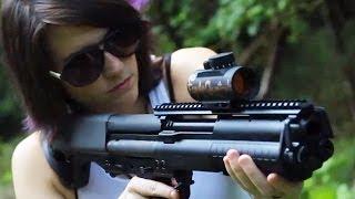 THE KEL-TEC KSG 12 GAUGE SHOTGUN TEST! -  Zombie Go Boom.