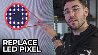 Replacing a DEAD PIXEL on an LED Wall