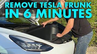 5 EASY STEPS TO REMOVE TESLA MODEL Y FRUNK & FIXING PARKING SENSORS