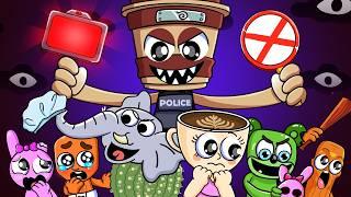 Полиция CAPPUCINO ASSASSINO против преступника GUMMY BEAR | Итальянская анимация Brainrot