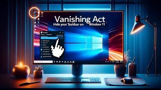 Vanishing Act: Hide Your Taskbar on Windows 11" by 'Login Giants'