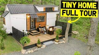 CHARMING LUXURY TINY HOME ON WHEELS w/ Hot Tub! (Full Airbnb Tour)