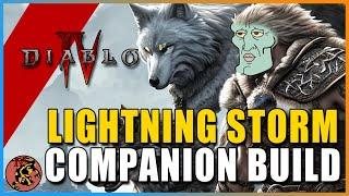 Diablo 4 - The FUNCTIONAL Druid COMPANION Build | Complete Guide | No Uniques | Lightning Storm