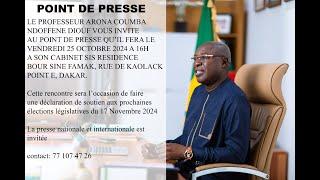 Election législatives, Senegal 2050 :Soutien au Pastef, le Professeur Arona Ndonfene Diouf s'exprime