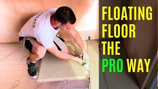 PART 12 FULL FLOATING FLOOR TUTORIAL FROM A CONCRETE BASE ON GARDEN ROOM