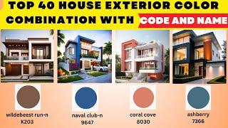 2025 Exterior House Painting Color Ideas With Codes | Outside House Painting Colour Combinations