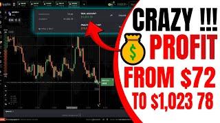 Crazy Profit! From $72 to $1,023 78 on IQ Option in No Time!