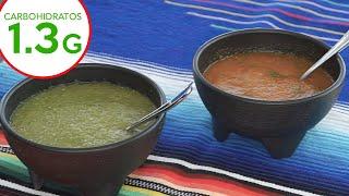 SALSAS KETO   Salsa Roja y   Salsa Verde  para tacos  Carne asada   Recetas Keto