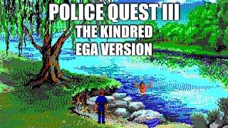 POLICE QUEST III (EGA Version) Adventure Game Gameplay Walkthrough - No Commentary Playthrough