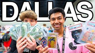 BUYING $15,000+ of Sports Cards from a 14 YEAR OLD KID at the DALLAS CARD SHOW