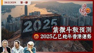 《異靈異異．神秘之夜》2024-12-28 part1: 大變來臨：紫微斗數預測2025乙巳蛇年香港運勢 | 主持：梁錦祥、紀陶、 Laurence (中文字幕)