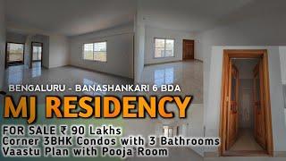 MJ Residency | BSK6 BDA 3BHK New Condos For Sale ₹90 Lakhs