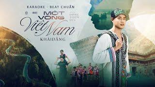 MỘT VÒNG VIỆT NAM - KHẢI ĐĂNG | KARAOKE BEAT CHUẨN