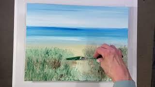 Cornish Grasses Seascape Coastal Art