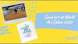 Sand Art - Mona Lisa Artistsharmi Visit to World Art Dubai 2020-  Episode 4