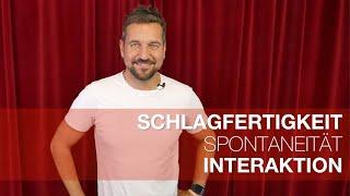 Schlagfertigkeit, Spontaneität, Interaktion I Das erwartet Sie im Seminar mit Ralf Schmitt