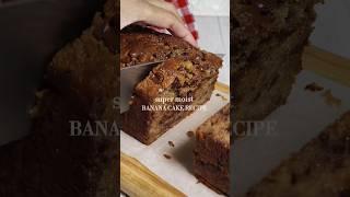 Banana Cake Recipe | Banana Bread | Chocolate Chips️ #shorts #youtubeshorts #recipe
