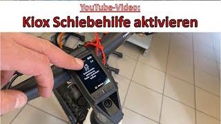 Schiebehilfe beim E-Bike mit dem sportlichem Bosch Kiox Display aktivieren
