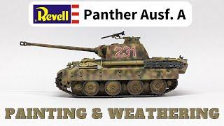 Trying (and failing) German Field Applied Ambush Camo. Revell 1/72 Panther Tank.