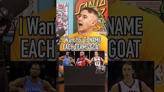 NAME EACH NBA TEAM’S GOAT! Do You Agree? #shorts #nba #basketball #goat #mvp #debate #ranking