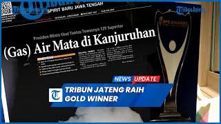 Tribun Jateng Raih Gold Winner Sampul Muka Penghargaan IPMA 2023