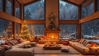 Relaxing Christmas Background Jazz Instrumental Music for Relief Stress  Cozy Christmas Ambience 