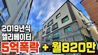 5억폭락으로 땅값은 없습니다 월임대수익820만원 나오는 다가구주택 경매투자