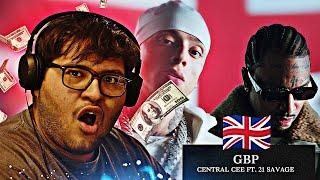  AMERICAN REACTS TO CENTRAL CEE FOR THE FIRST TIME!  GBP ft. 21 SAVAGE (LYRICAL LEMONADE)