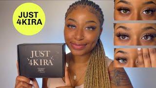 AFFORDABLE COLORED CONTACTS | MOST NATURAL LOOKING (on brown eyes) JUST4KIRA