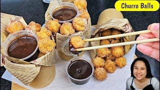 Bite sized Churro balls perfect na pang merienda!