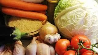 Thieboudiene "tchep" (riz sénégalais à la viande de pintade) les ingrédients