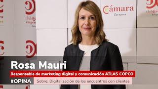 Opina Rosa Mauri "Responsable Marketing ATLAS COPCO" sobre digitalización en encuentros con clientes