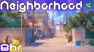 The Sound of a Summer Day | Ambient Residential Street Sounds | Neighborhood City Ambience Sounds