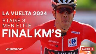 SUPER CLOSE SPRINT!  | La Vuelta a España Stage 3 Final Kilometres | Eurosport Cycling