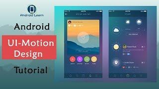 UI Motion Design Android Studio Tutorial