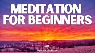 7 minute Guided Meditation for Beginners | Reduce Stress & Anxiety | Yogalates with Rashmi