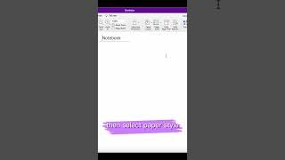 How to Change OneNote Paper Style