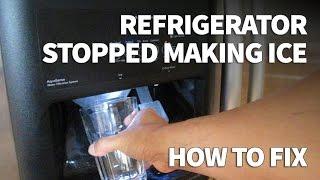 Refrigerator Ice Maker Not Making Ice - Easy Fix Zero Cost