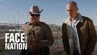 CBS News tours southern border in El Paso alongside Texas trooper