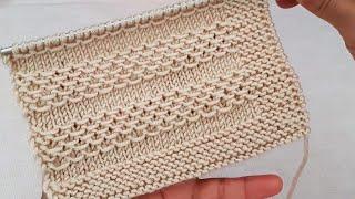 Su Dalgası Örgü Yelek Modeli  knitting patik crochet çanta stitch pattern stitch design battaniye