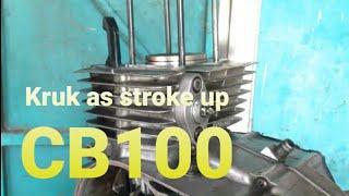 Pasang kruk as stroke up 9 mm Honda Cb100