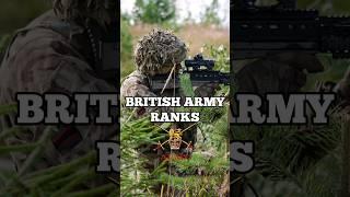 BRITISH ARMY RANKS