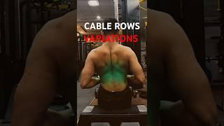 CABLE ROWS VARIATIONS KNOW THE DIFFERENCE
