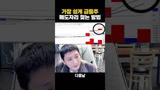 가장 쉽게 급등주 매도자리 찾는 방법