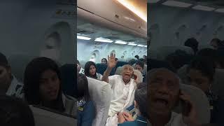 An elderly passenger boards the flight without the crew being informed about his native language.