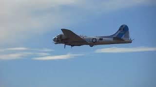 Commemorative Air Force WWII Demo Flight at DMAFB Airshow 11-7-2021, B-17 Sentimental Journey