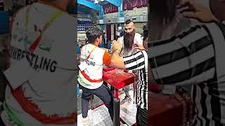 IRAN  ( Ak 47 ) attitude V/S INDIA ( biceps king) attitude !! #armwrestling #forearms #ak47"