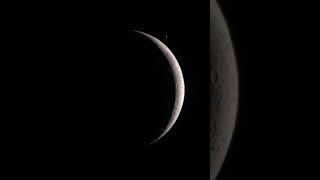 How Moon and Venus look through a telescope  #shorts #moon #shortsfeed