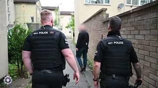 Police officers uncover three firearms and Class A drugs during Corby warrants